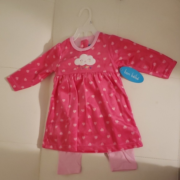 Bon Bebe Other - Bon bebe 2 piece set|  24 Months | Pink /White
